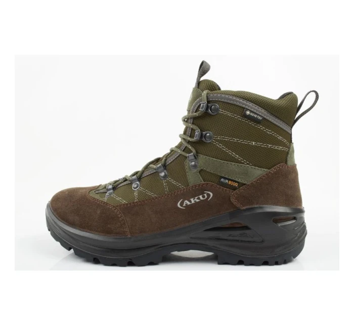 Aku Cimon Gore-tex pánská trekingová sportovní obuv kožená zeleno-hnědá Aku Cimon Gore-tex pánská trekingová sportovní obuv kožená zeleno-hnědá