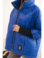 Dámská prošívaná bunda s krátkým střihem a stojáčkem model 21266146 - K-Fashion