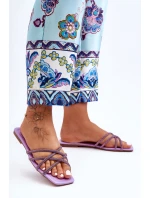 Dámské Klíčky s Proužky a Džety Fialové Leomi Dámské Klíčky s Proužky a Džety Fialové Leomi