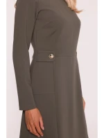 Dámské šaty model 21865054 Khaki tmavě zelená - STYLOVE