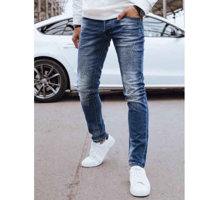 Pánské tmavě modré džínové kalhoty FashionStreet UX4294 Pánské tmavě modré džínové kalhoty FashionStreet UX4294