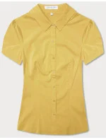 Žlutá halenka s krátkými rukávy (SSD16212D) Žlutá halenka s krátkými rukávy (SSD16212D)