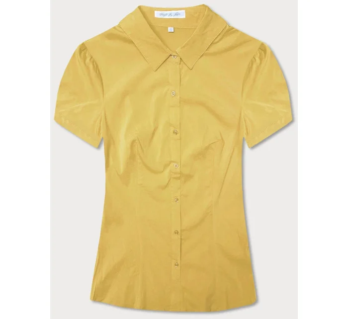 Žlutá halenka s krátkými rukávy (SSD16212D) Žlutá halenka s krátkými rukávy (SSD16212D)