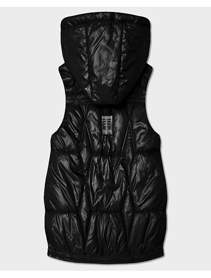 bezrękawnik damski z kapturem Goodlookin czarny model 22032784 - S'WEST