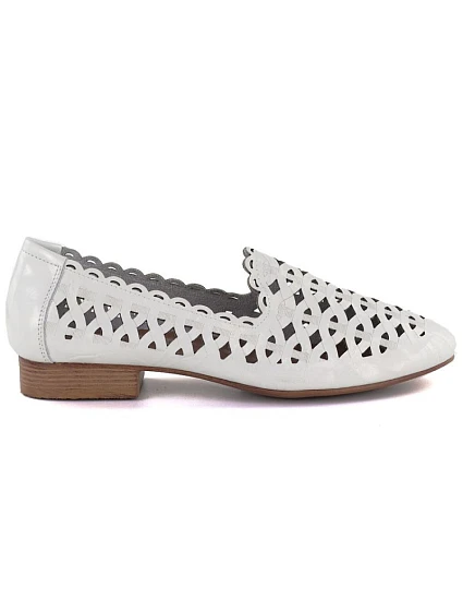 Skórzane damskie białe model 22034207 - JEZZI