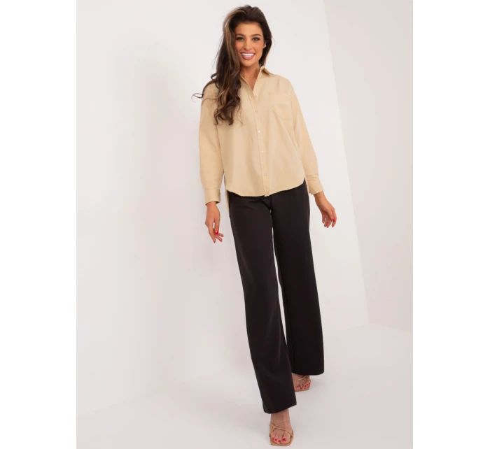 Koszula BA KS model 21091672 beżowy - FPrice Koszula BA KS model 21091672 beżowy - FPrice