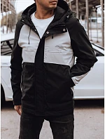 Pánská přechodná bunda TX4916 černo-šedá - FashionStreet