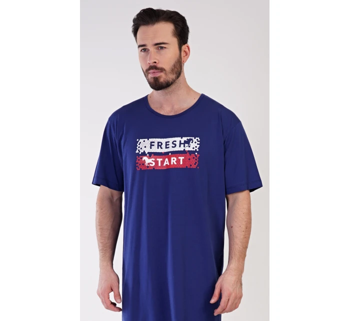 Pánská noční košile s krátkým rukávem Fresh model 21292095 - Vienetta MAN