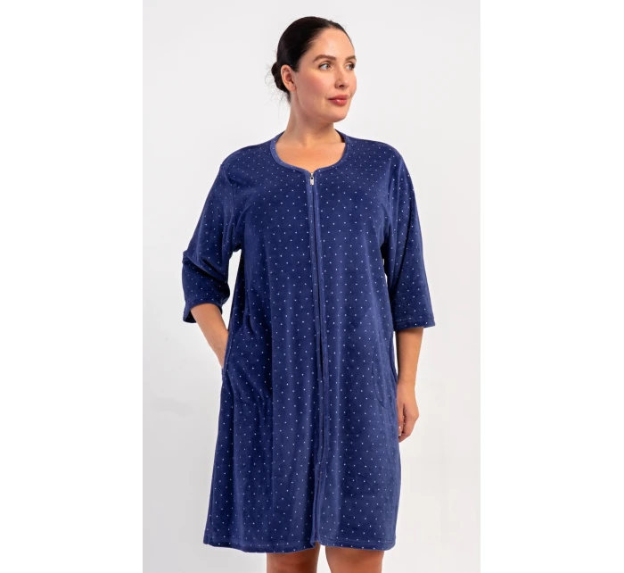 Dámské domácí šaty s tříčtvrtečním rukávem Alex