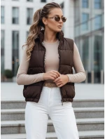 Dámská prošívaná vesta URBANELLE hnědá FashionStreet TY4970