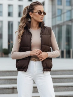 Dámská prošívaná vesta URBANELLE hnědá FashionStreet TY4970
