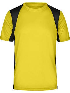 JN 306 Pánské běžecké tričko model 22485836 yellow/black - Daiber