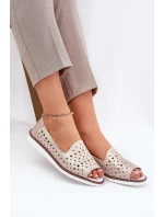 Kožené Baletky S   Béžové model 21691635 - S.Barski