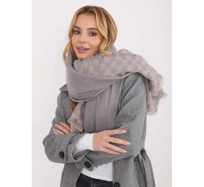 Szalik AT SZ model 21801738 szaro różowy - FPrice Szalik AT SZ model 21801738 szaro różowy - FPrice