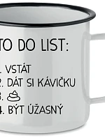 TO DO LIST: BÝT ÚŽASNÝ - bílý plecháček 350 ml