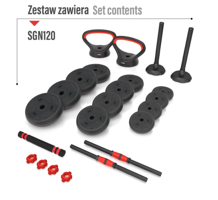 sada závaží a 20 kg model 21810782 - HMS sada závaží a 20 kg model 21810782 - HMS