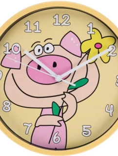 Dětské nástěnné hodiny 22,5 CM Piggy baby