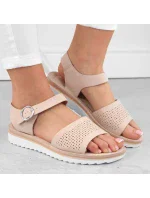 W model 19373122 béžové lodičky na platformě a podpatku - SERGIO LEONE