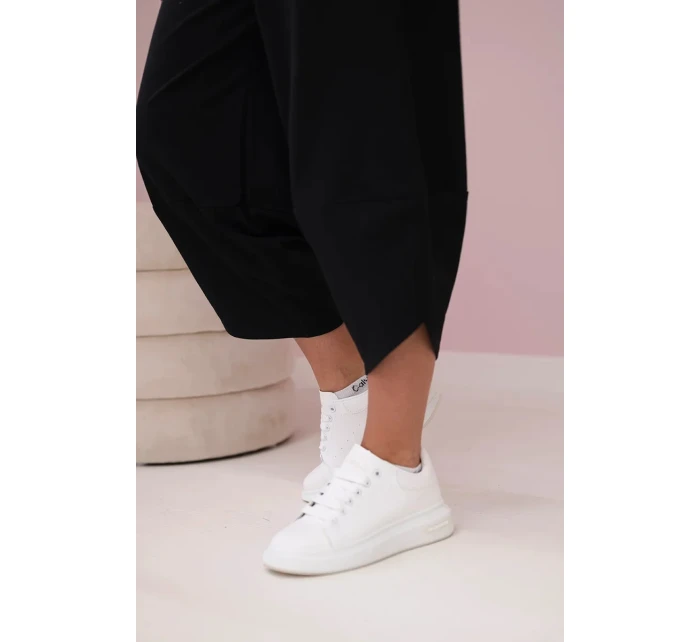 Bavlněná mikina kalhoty set černý