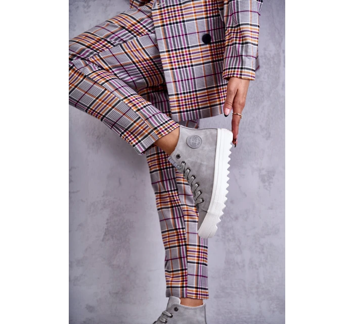 Dámské Tenisky Big Star Vysoké Zateplené Šedé model 21595899 - Big Star Shoes