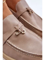 Dámské klasické mokasíny šedé model 21626981 - Boto