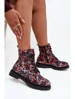 Dámské zateplené kotníkové boty v  Růžové model 21712494 - Artiker