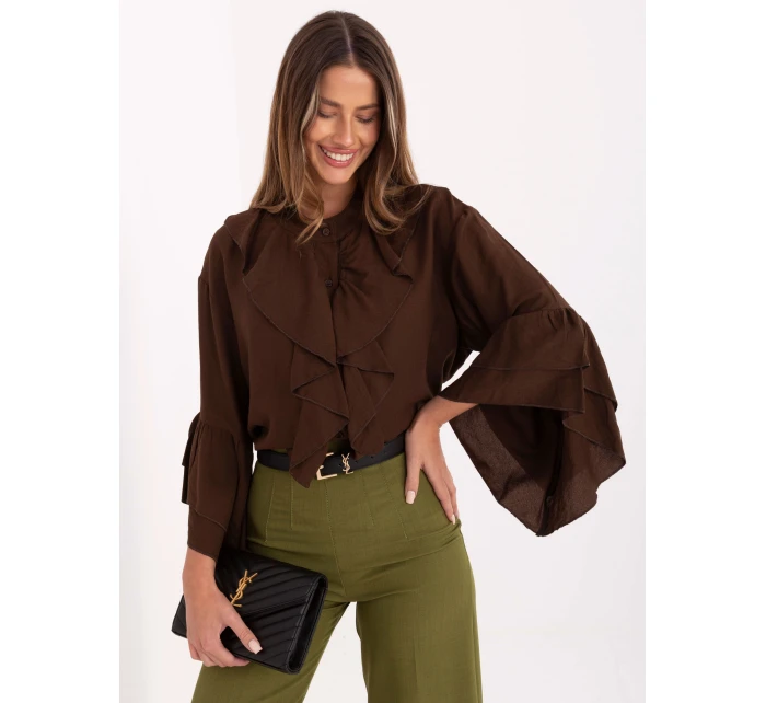 Koszula MI KS model 21717684 brązowy - FPrice Koszula MI KS model 21717684 brązowy - FPrice