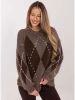 Sweter MI SW model 21782618 ciemny bezowy - FPrice