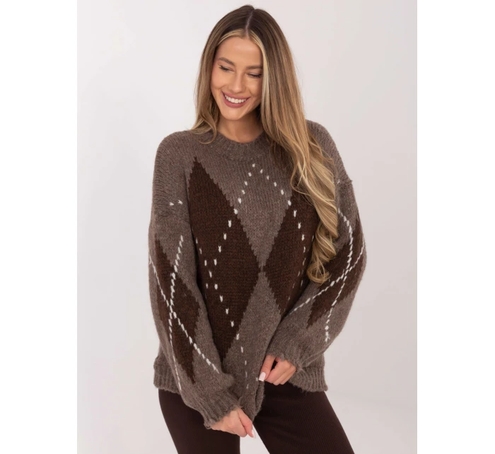 Sweter MI SW model 21782618 ciemny bezowy - FPrice