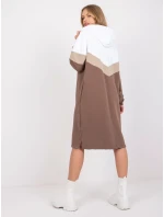 Šaty RV SK 7462.00 bílo-hnědá Šaty RV SK 7462.00 bílo-hnědá