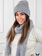 Set čepice a šála K.23.230.06 šedý - Kamea