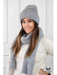 Set čepice a šála model 20794876 šedý - Kamea