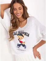 Dámský svetr MI SW 2101.06 bílý - FPrice