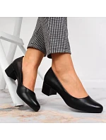 Dámské lodičky na klínku SK354A černé - Sergio Leone