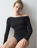Beauty Layers Top LSL Lurex - Black - TRIUMPH Black - TRIUMPH
