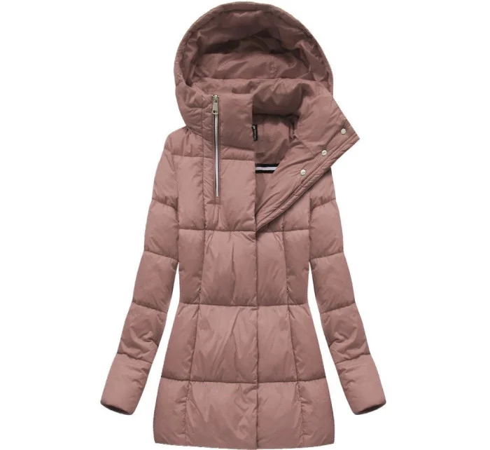 KRÓTKA KURTKA DAMSKA ZIMOWA Z  RÓŻ model 21241728 - Libland