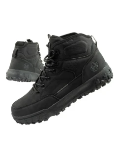 Lee Cooper pánská zimní trekingová zateplená kotníková obuv černá