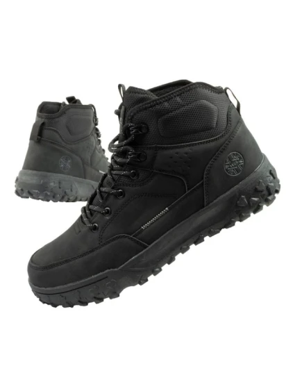 Lee Cooper pánská zimní trekingová zateplená kotníková obuv černá