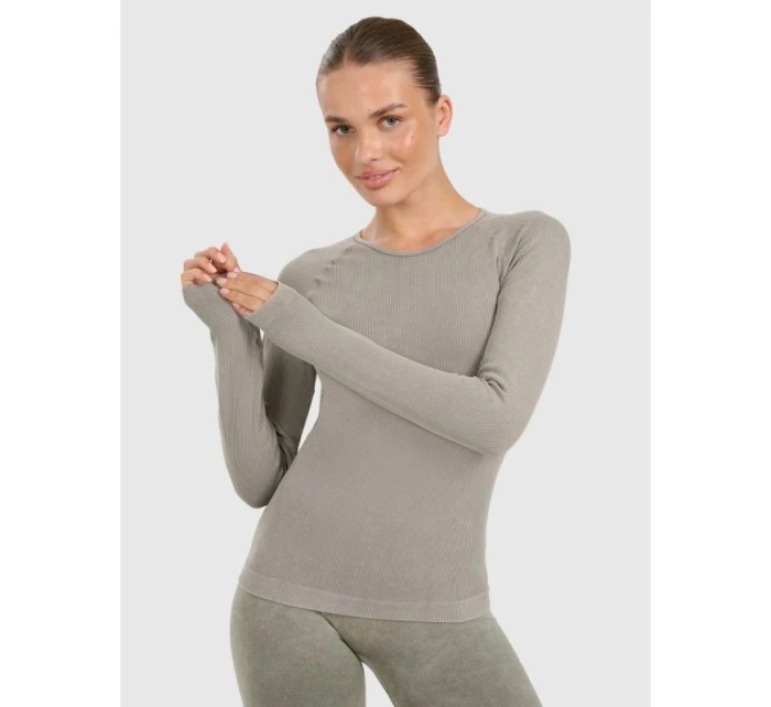 Dámské rychleschnoucí slim tričko na jógu a pilates s dlouhým rukávem 4F 4FWAW25TFLOF429-41A dámské Dámské rychleschnoucí slim tričko na jógu a pilates s dlouhým rukávem 4F 4FWAW25TFLOF429-41A dámské