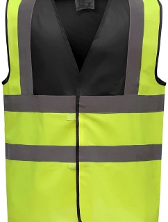 Yoko HVW 100 Hi-Vis bezpečnostní vesta 79.W100 black/hi vis yellow