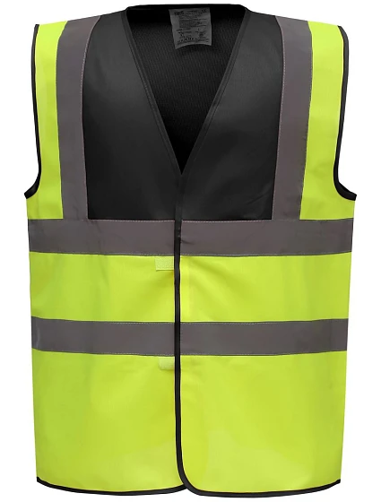 Yoko HVW 100 Hi-Vis bezpečnostní vesta 79.W100 black/hi vis yellow Yoko HVW 100 Hi-Vis bezpečnostní vesta 79.W100 black/hi vis yellow