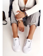 Dámské Tenisky BIG STAR model 21546330 Bíle - Big Star Shoes Dámské Tenisky BIG STAR model 21546330 Bíle - Big Star Shoes