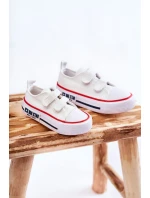 Dětské látkové tenisky se suchým zipem BIG STAR model 21594950 Bílá - Big Star Shoes Dětské látkové tenisky se suchým zipem BIG STAR model 21594950 Bílá - Big Star Shoes