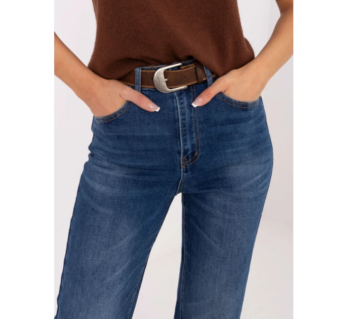 Spodnie jeans SP  ciemny niebieski model 21734308 - FPrice