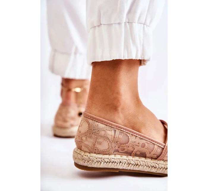 Klasické dámské espadrilky prolamované nude Catris Klasické dámské espadrilky prolamované nude Catris