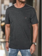 Pánské vyšívané tričko tmavě šedé FashionStreet RX5634 Pánské vyšívané tričko tmavě šedé FashionStreet RX5634