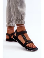 Dámské Sportovní Sandály model 21666215 Tmavě šedé - 4F Dámské Sportovní Sandály model 21666215 Tmavě šedé - 4F