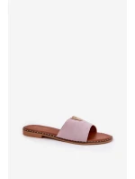 Dámské Sandály Na Plochém Podpatku S Ozdobnými Fialové model 21689075 - Boto Dámské Sandály Na Plochém Podpatku S Ozdobnými Fialové model 21689075 - Boto