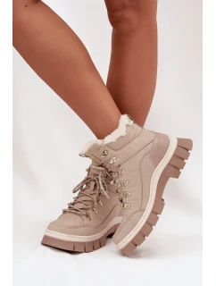 Zateplené dámské workery Lee Cooper LCJ-25-31-3910 Béžové