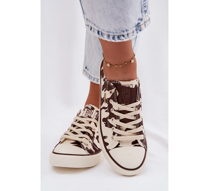 Dámské nízké tenisky Big Star model 22100966 s výšivkou - Big Star Shoes